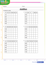 Addition Table Drill