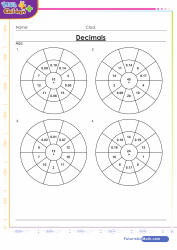 Addition Decimals Circle Drill