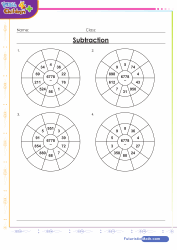 Subtraction Circle Drill