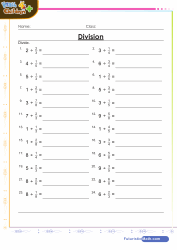 Division of Whole Numbers By Fractions