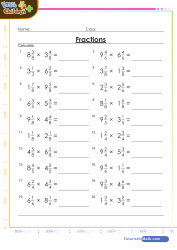 Multiplication of Mixed Fractions