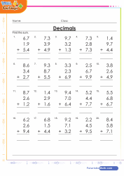 Sixth grade math worksheets pdf