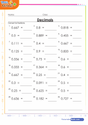 Convert Fractions to Decimals