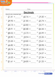 math decimals games quizzes and worksheets for kids