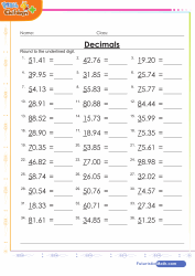 Round Up Decimals