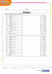 Division Match Up Exercise