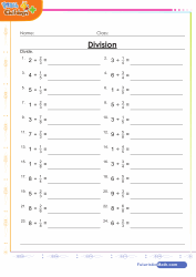 Division of Whole Numbers By Fractions