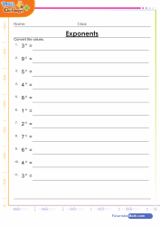 Exponents to 4th Power