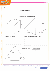 Triangles Circles Cubes Areas