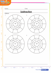 Subtraction Circle Drill