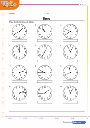 Telling Time Roman Numeral Clocks
