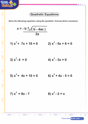 Free math worksheets for grade 7 algebra