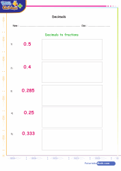 Converting Decimals to Fractions