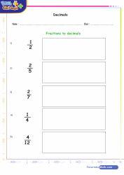 Converting Fractions to Decimals