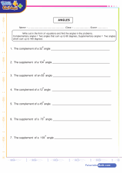 Complementary Supplementary Angles