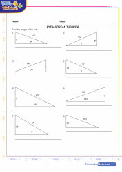 Triangle Sides Pythagorean Theoream 6