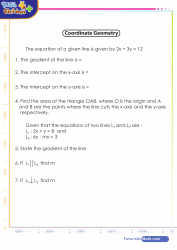 Coordinate Geometry