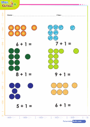 Add 1 to Other Numbers 6 to 10 with Dots