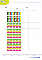 Skip Counting By Tens