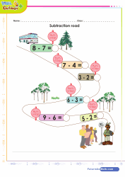 Subtraction Bus Stop Game to 10